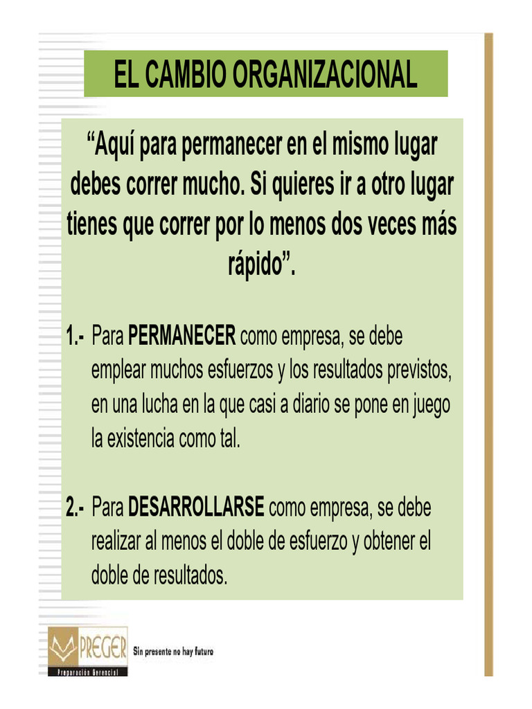 Estrategias para el Cambio Organizacional | PDF | Motivación | Motivacional