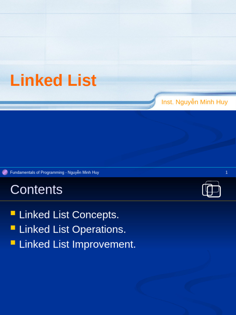Linked List Concepts and Operations | PDF | Information Science ...
