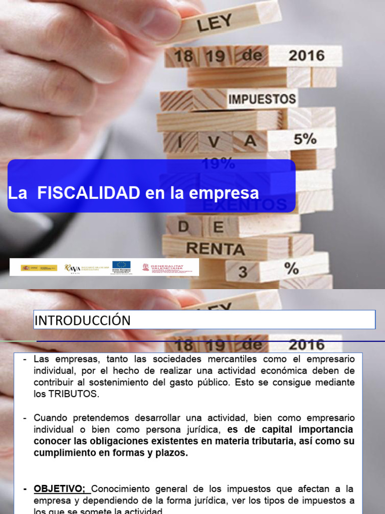 Fiscalidad Empresarial: Impuestos y Obligaciones | PDF | Impuestos ...