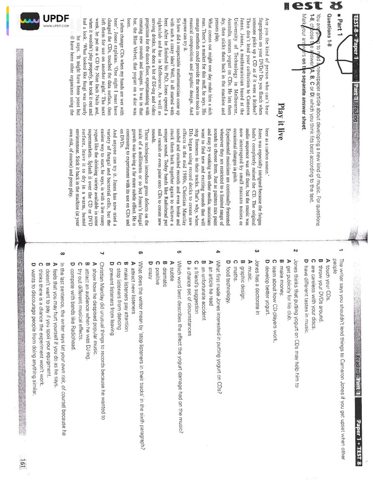 FCE TEST 36 | PDF