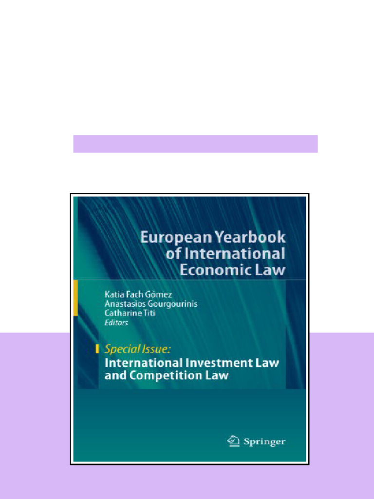 International Investment Law And Competition Law 1st Ed Katia Fach Gmez ...