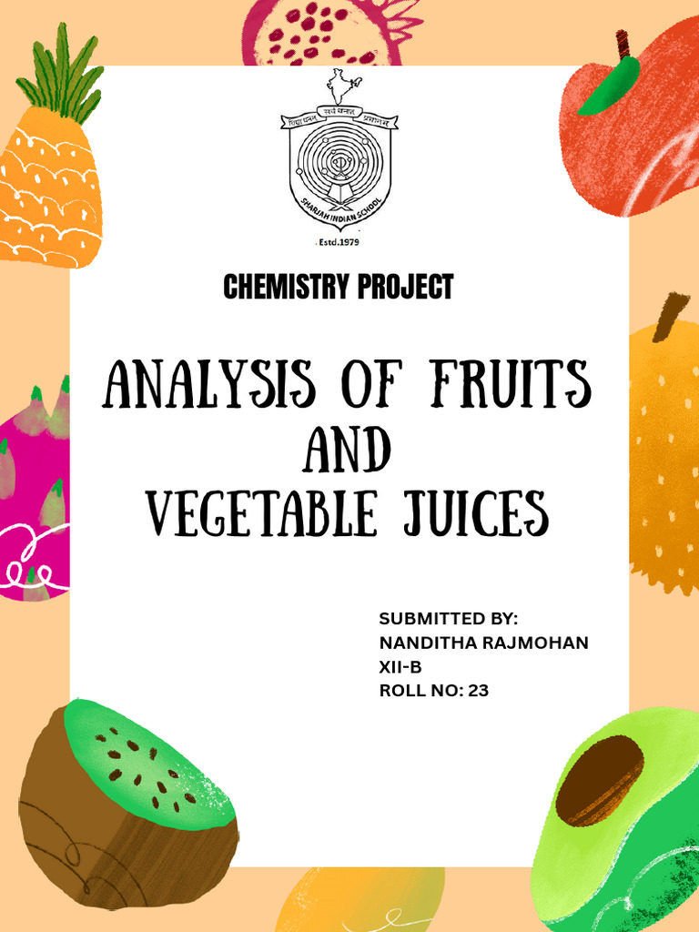 Fruit and Vegetable Juice Analysis | PDF | Glucose | Nutrition