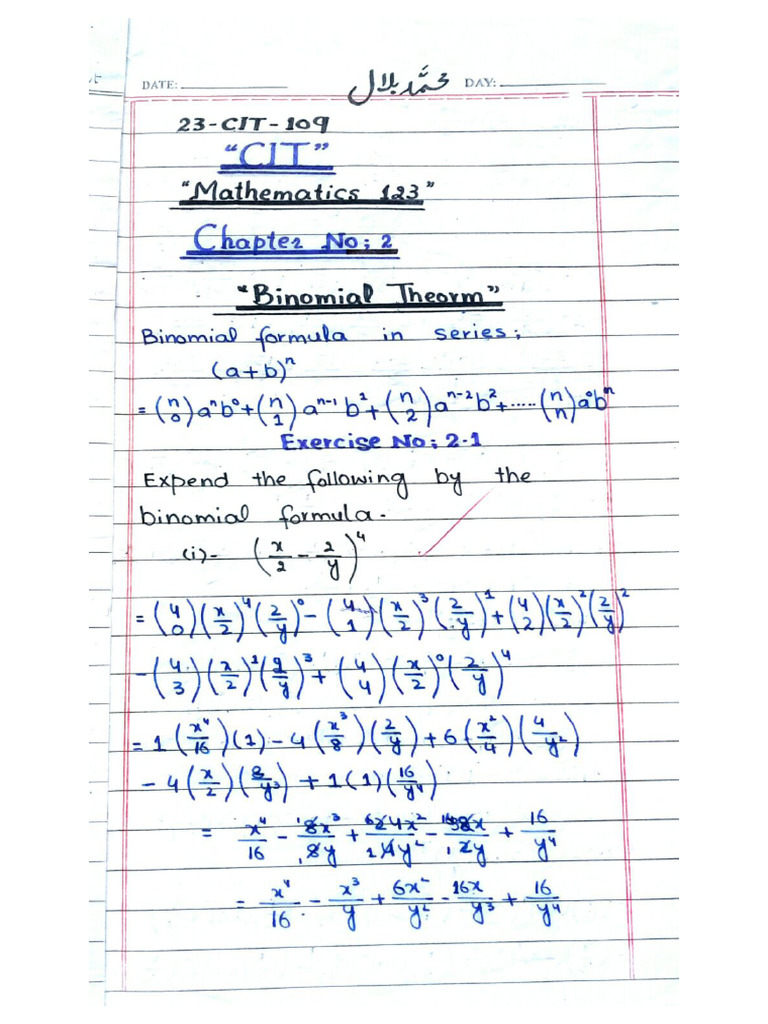 Chapter No. 2 Math 123 | PDF