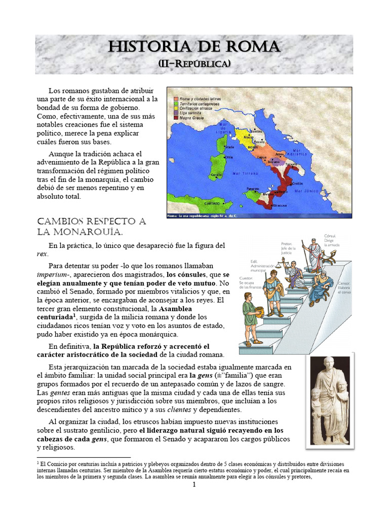 Historia de Roma-2 (República-1) | PDF | Roma antigua | Republica Romana