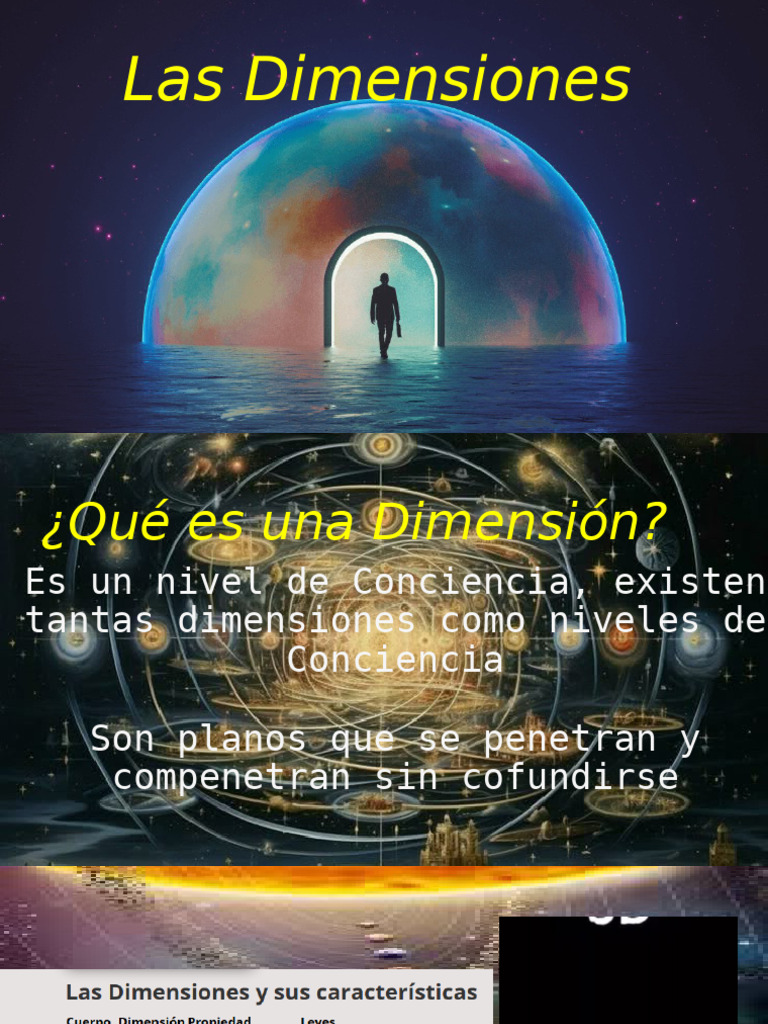 Dimensiones y Niveles de Conciencia | PDF