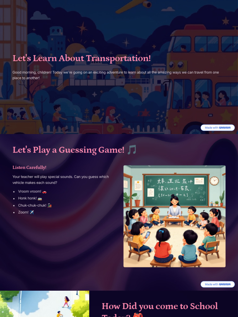 Fun Learning About Transportation | PDF | Transport | Vehicles