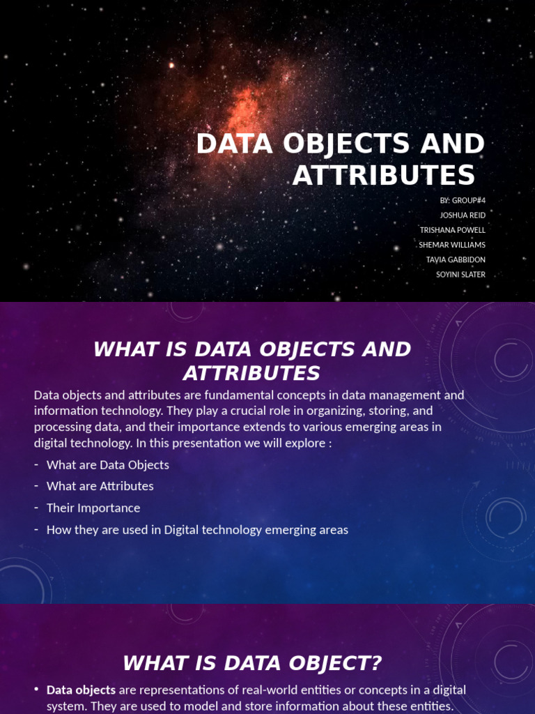 Understanding Data Objects & Attributes | PDF | Internet Of Things ...