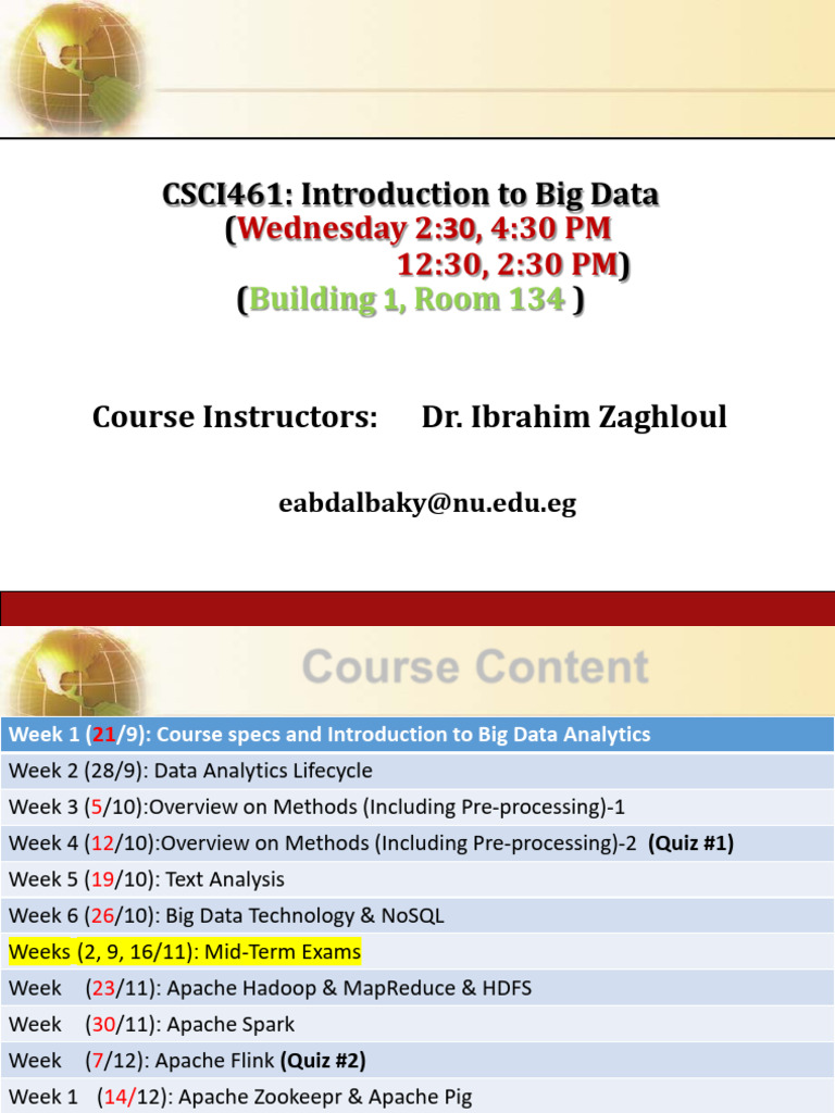 Big Data Analytics Course Overview | PDF | Big Data | Analytics