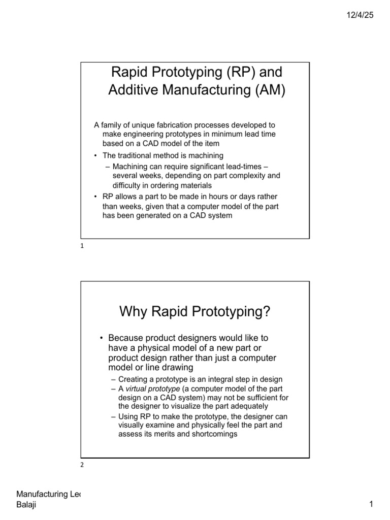 Rapid Prototyping and Additive Manufacturing | PDF | 3 D Printing ...