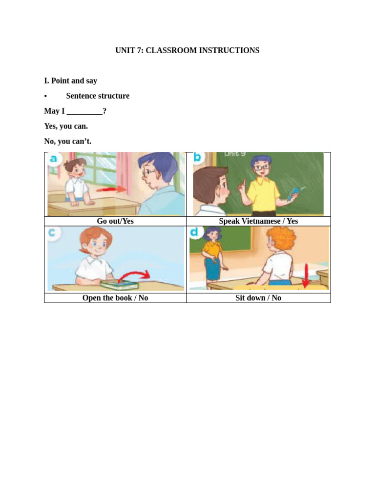 Classroom Instructions for Students | PDF