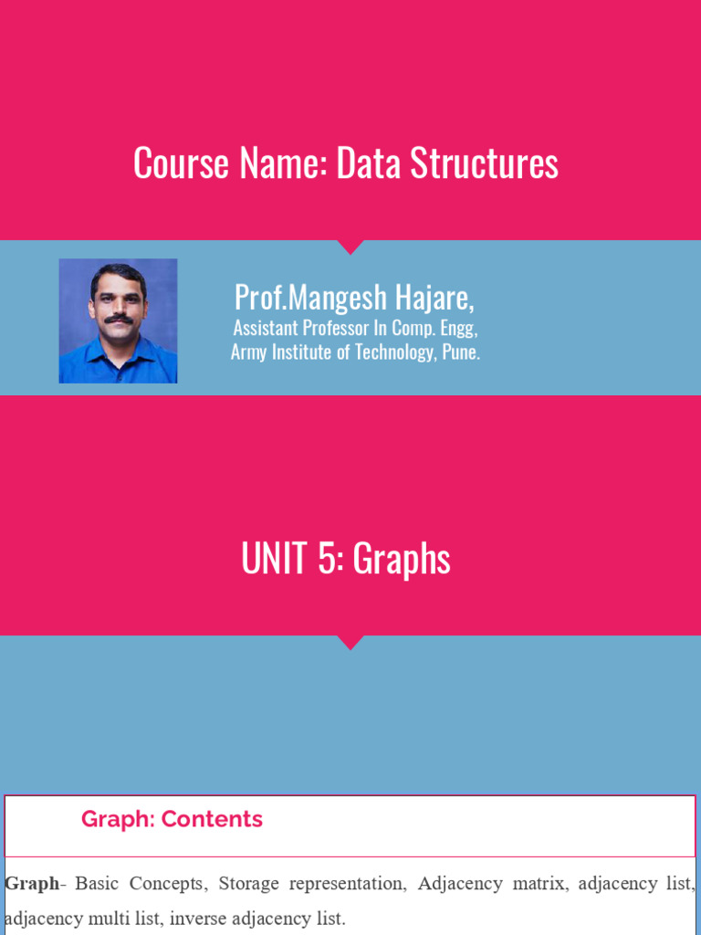 Data Structures: Graphs Overview | PDF | Vertex (Graph Theory ...