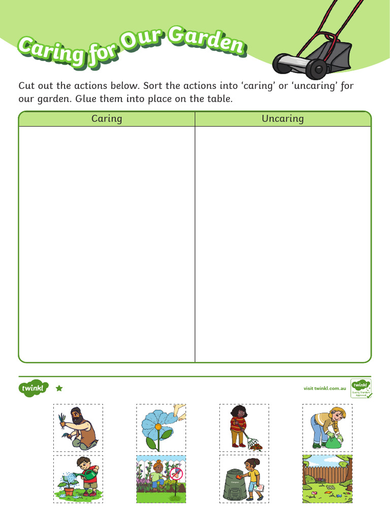 Au Sc 1697354205 Caring for Our Garden Activity Sheets Ver 2 | PDF