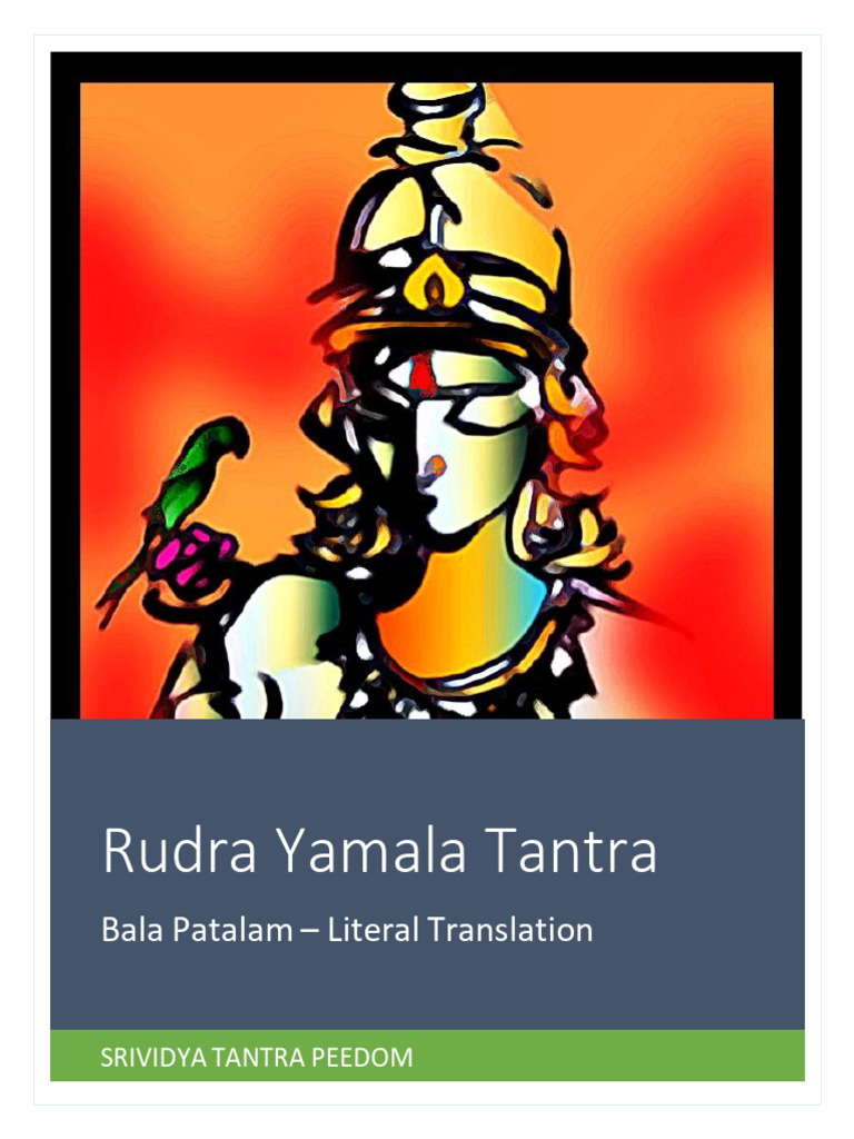 Rudra Yamala Tantra | PDF | Devi | Hindu Deities
