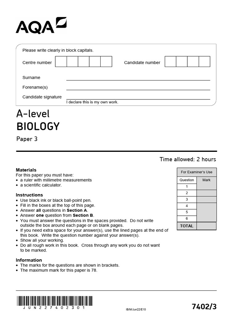June 2022 QP 2 | PDF | Amino Acid | Hemoglobin