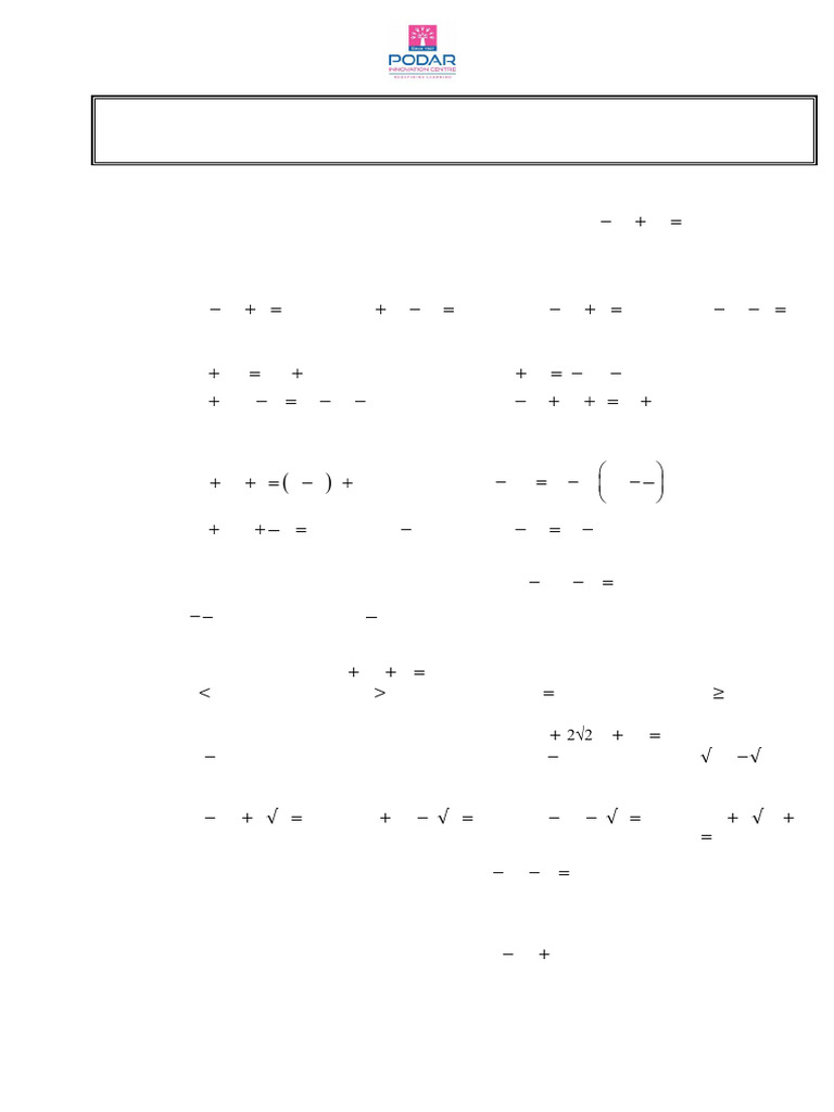 Quadratic Equations Practice Sheet | PDF | Quadratic Equation | Arithmetic