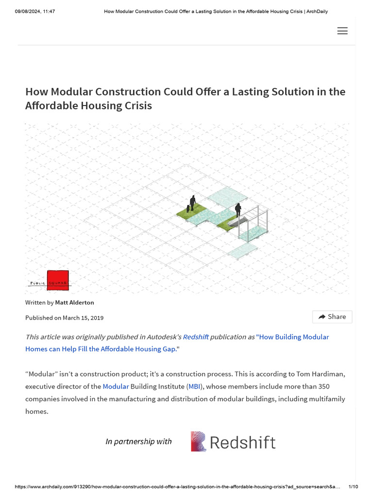 Modular Construction for Affordable Housing | PDF | Affordable Housing ...