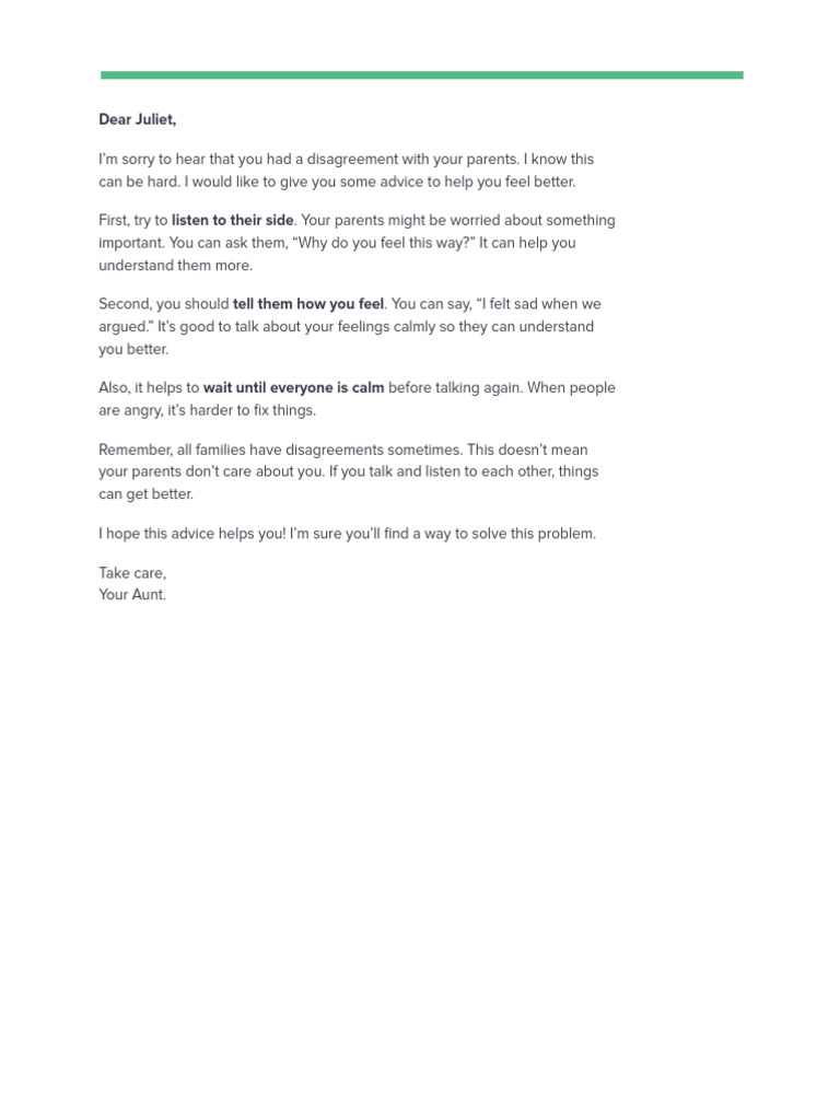 Advice Letter | PDF