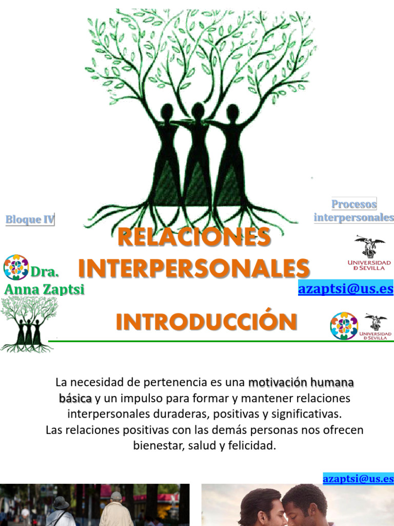 Factores Clave en Relaciones Interpersonales | PDF | Amor | Las emociones