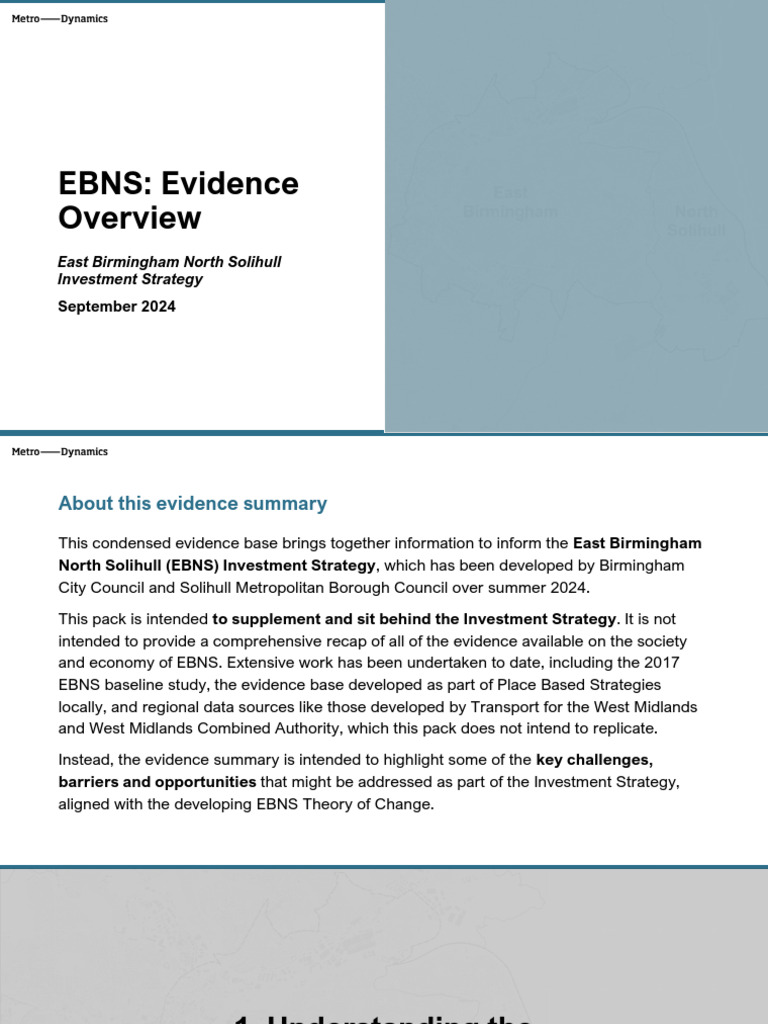 EBNS Investment Strategy Evidence Summary | PDF | Poverty | Poverty ...