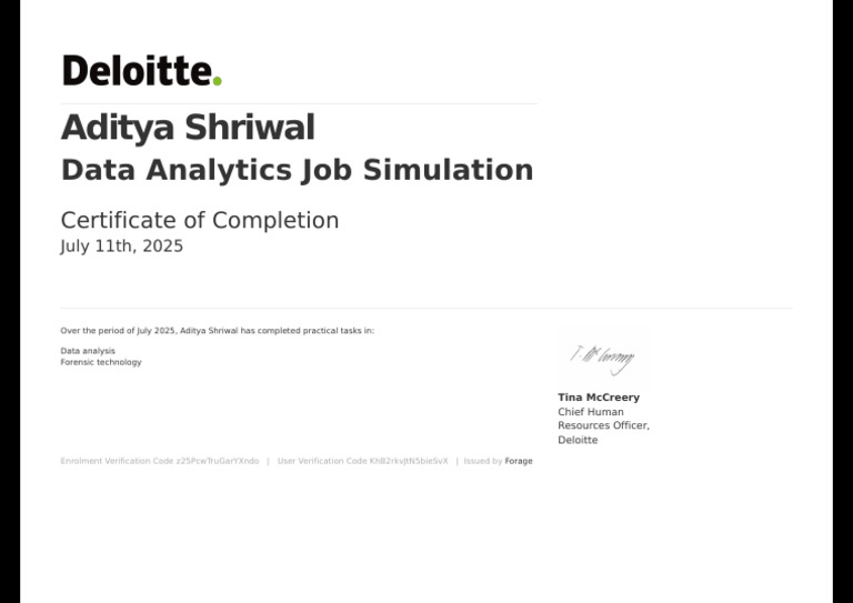 Deloitte - Data Analysis | PDF