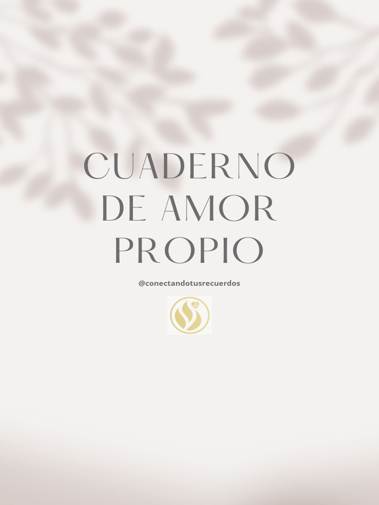 Cuaderno de Amor Propio y Reflexión | PDF | Gratitud | Amor