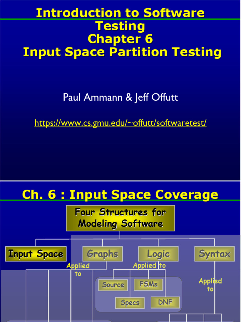 Input Space Partition Testing Explained | PDF | Parameter (Computer ...