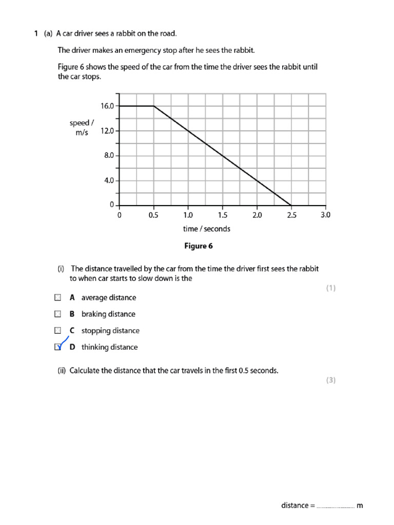 Velocity, Distance - Acceleration 2 QP | PDF