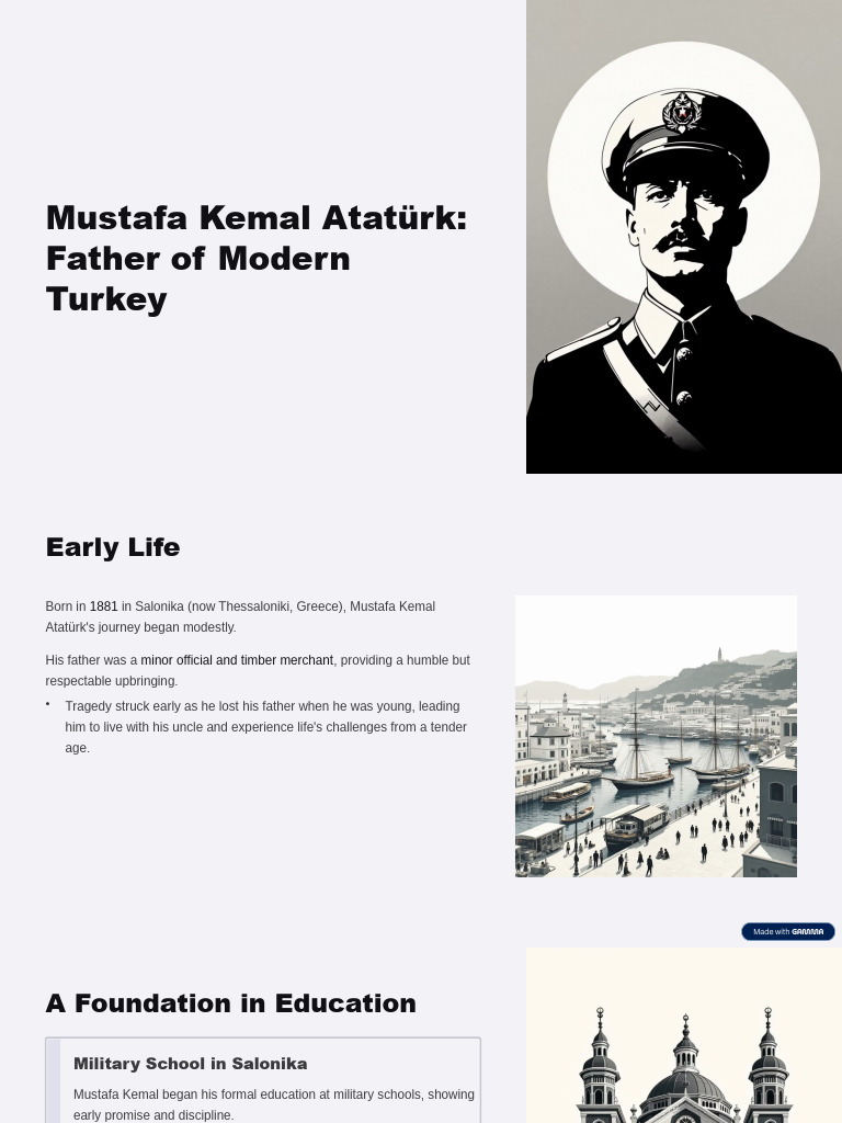 Atatürk: Architect of Modern Turkey | PDF | Mustafa Kemal Atatürk | Turkey