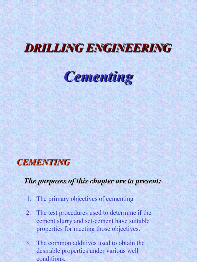Cementing Techniques and Testing Methods | PDF | Casing (Borehole ...
