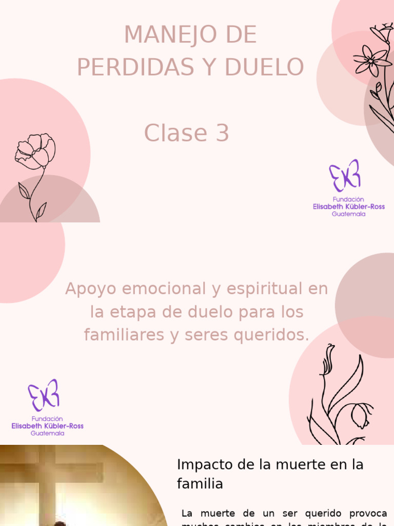 Apoyo emocional en el duelo familiar | PDF | Dolor | Las emociones