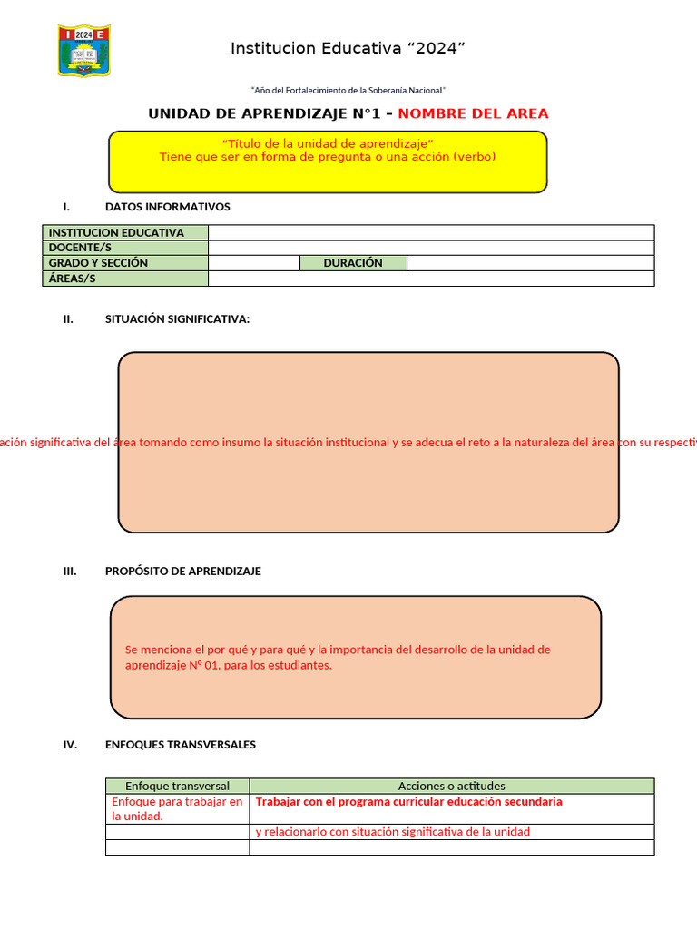 Planificación de Aprendizaje 2024 | PDF | Evaluación | Aprendizaje