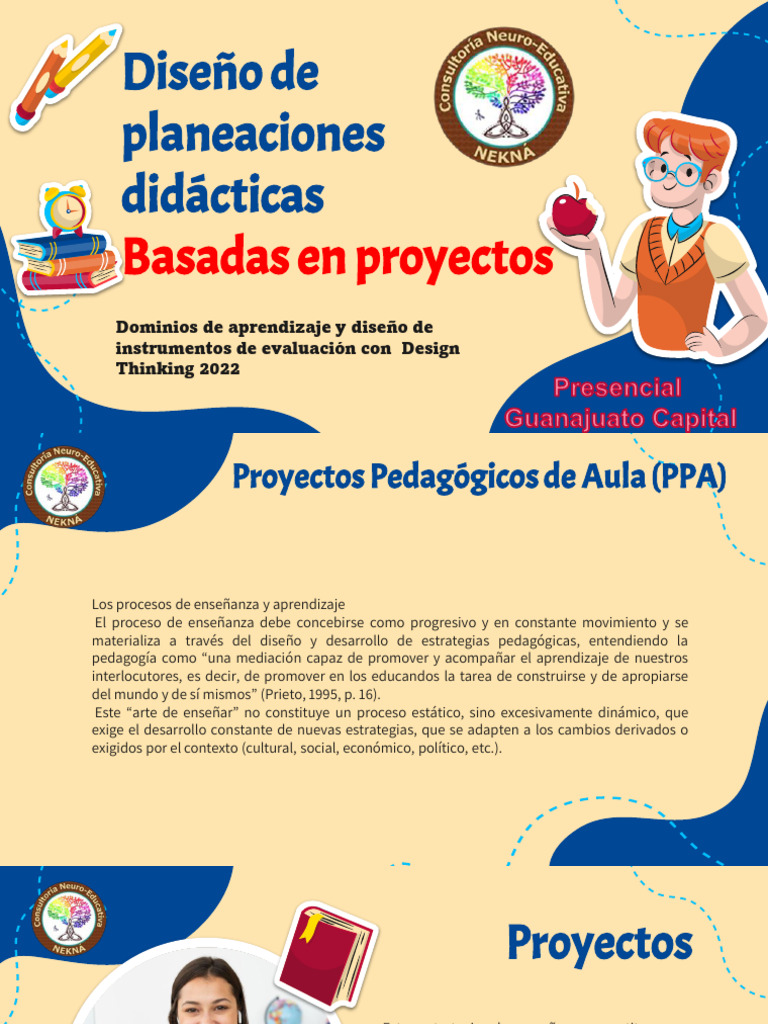 Planeaciones Didácticas Basadas en Proyectos | PDF | Aprendizaje | El ...
