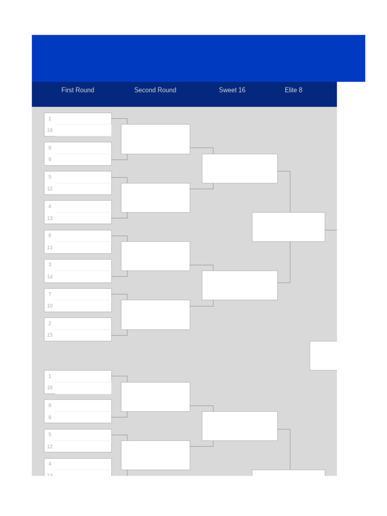 NCAA Tournament Bracket Breakdown | PDF