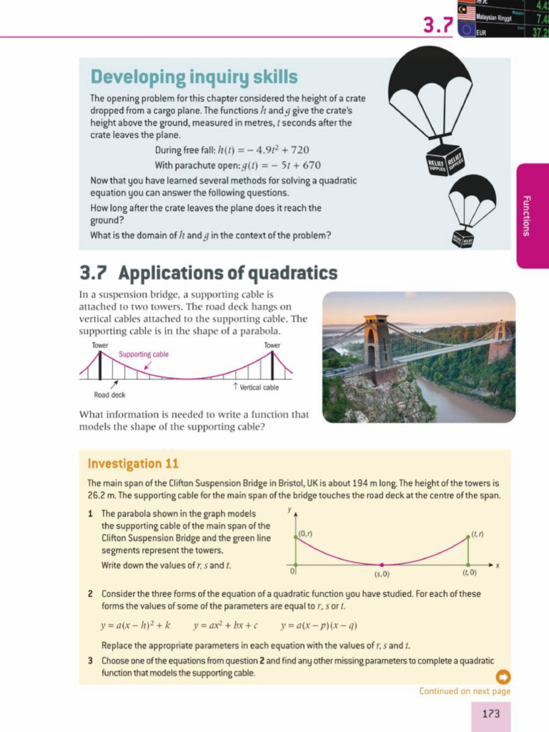 Quadratic Functions in Real-Life Applications | PDF | Quadratic ...