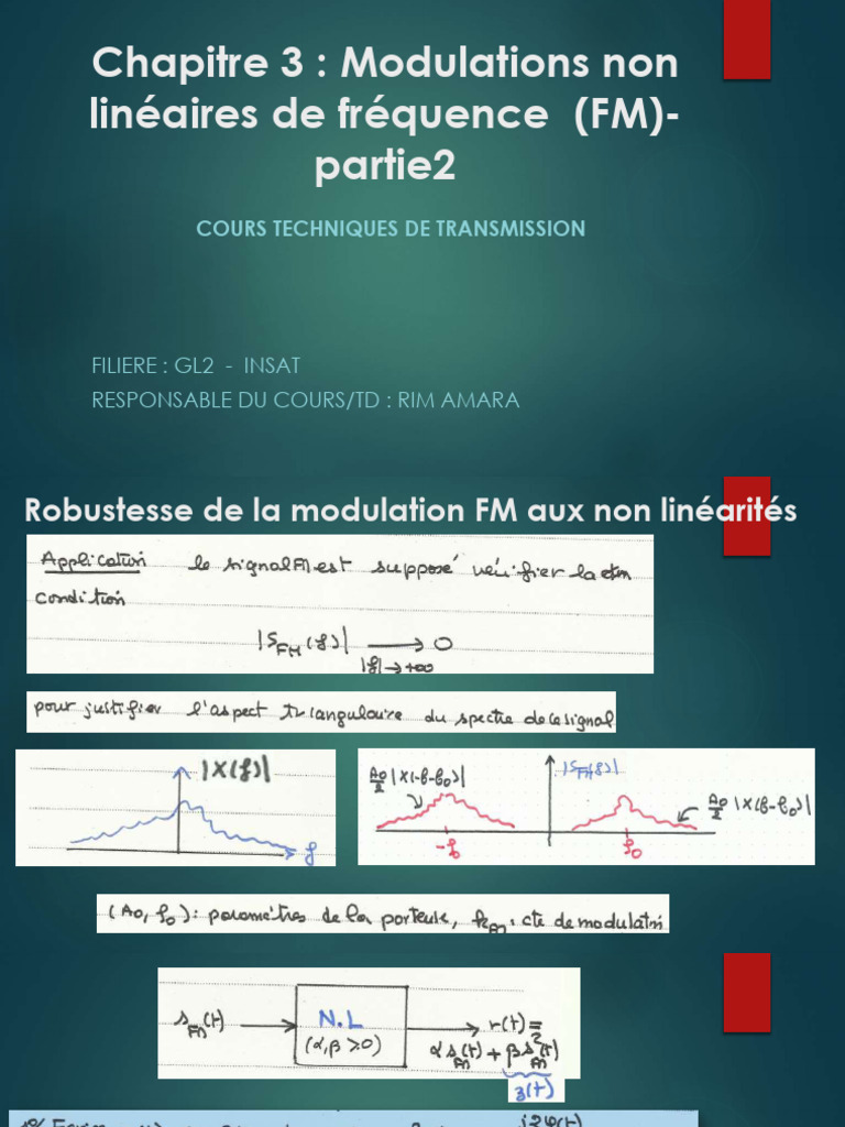 Robustesse de la modulation FM | PDF