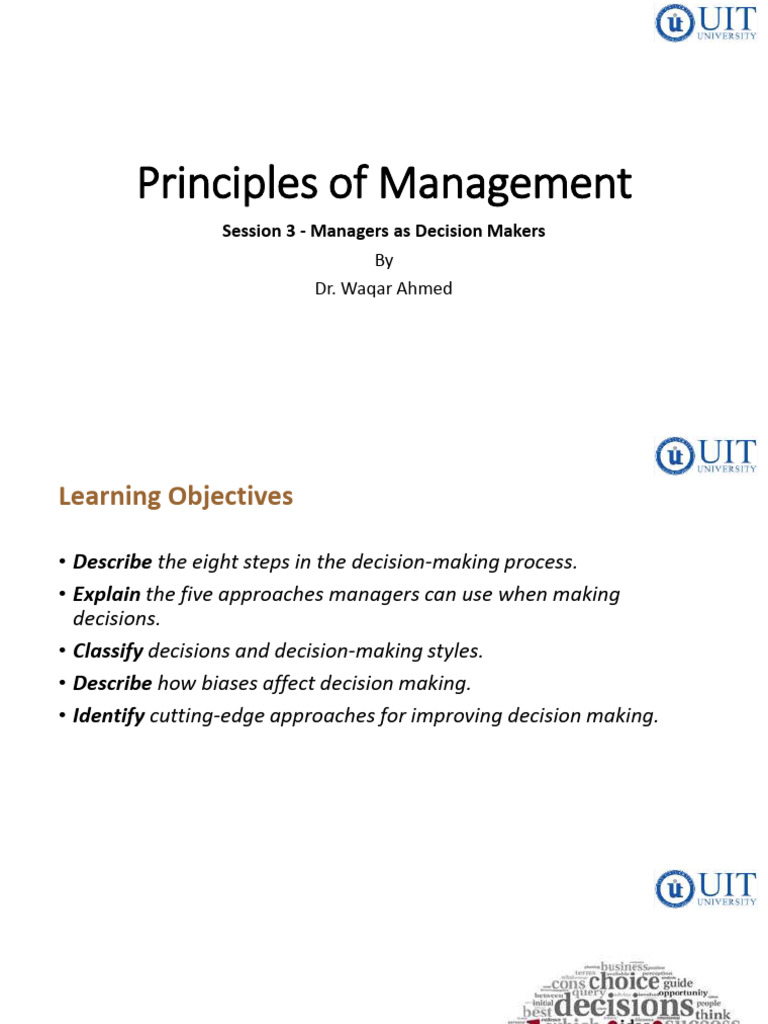 Decision-Making Strategies for Managers | PDF | Decision Making ...