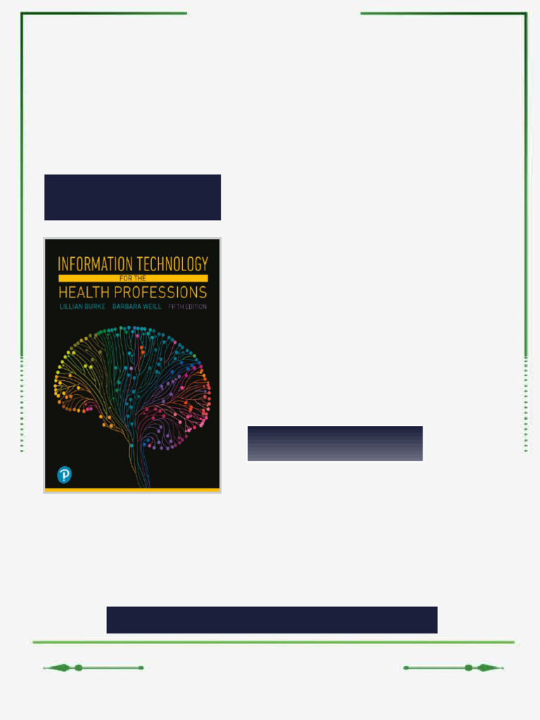 Information technology for the health professions Fifth Edition Burke ...