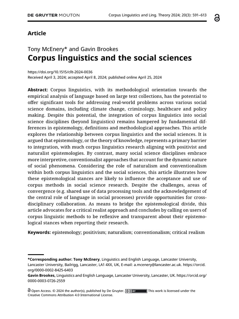 Article 1 SSCI | PDF | Social Sciences | Positivism