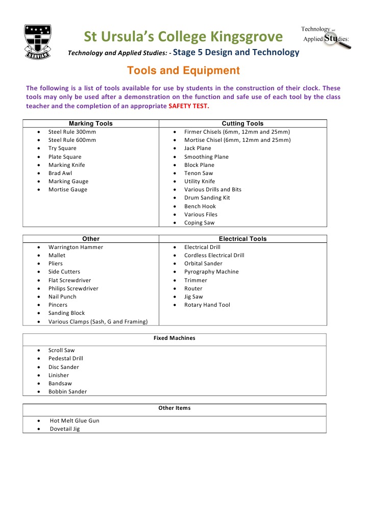 Tools Equipment | PDF | Technology & Engineering | History