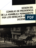 1979 - Asamblea Permanente DDHH - Sesion Del Consejo de Presidencia