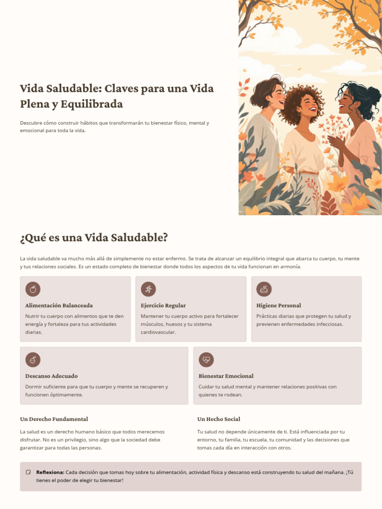 Vida Saludable Claves para Una Vida Plena y Equilibrada | PDF | Salud ...