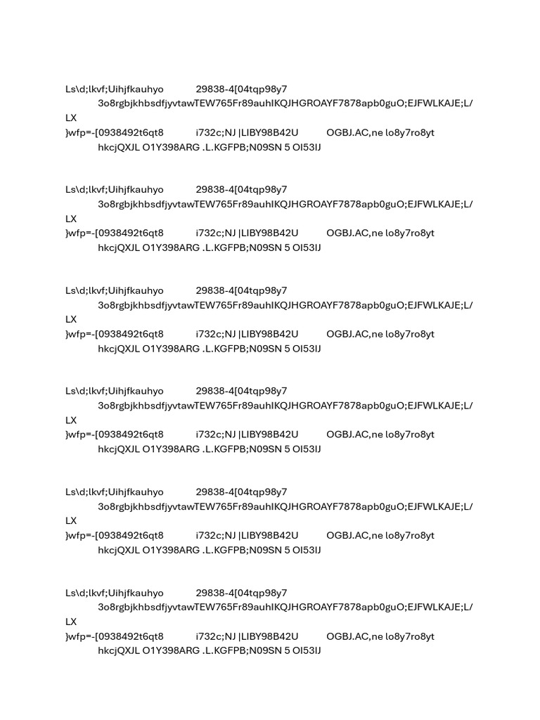 Random Data and Codes Compilation | PDF