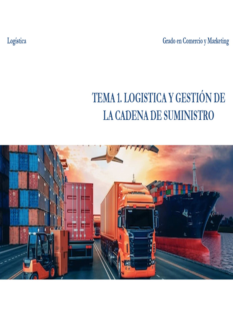 Logística y Gestión de la Cadena de Suministro | PDF | Gestión de la ...