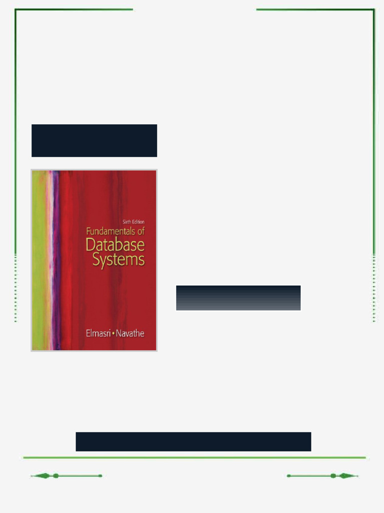 Fundamentals of Database Systems 6th Edition Ramez Elmasri ebook power ...