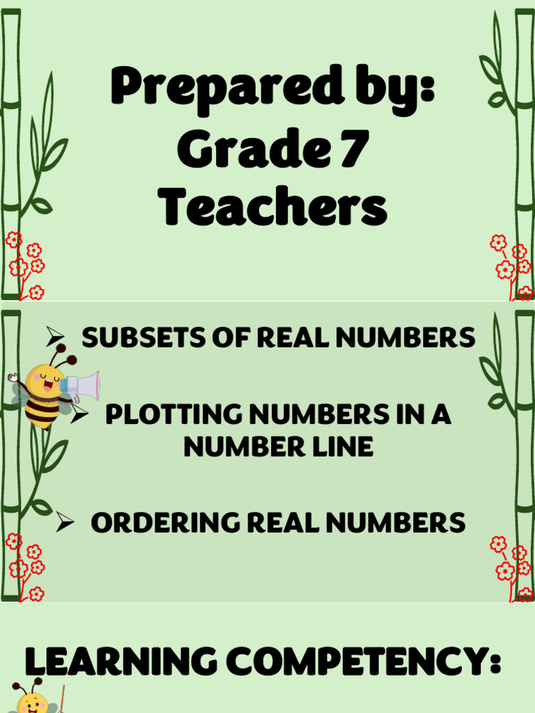 Math7-Week-8-Subsets-of-Real-Numbers | PDF | Numbers | Rational Number