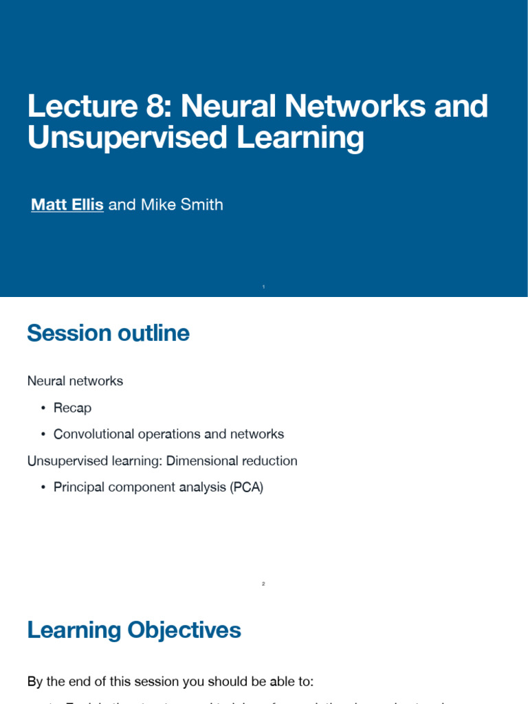Week 8 | PDF | Principal Component Analysis | Eigenvalues And Eigenvectors