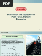 Viscosity: Introduction and Application in Paint Flow & Pigment Dispersion