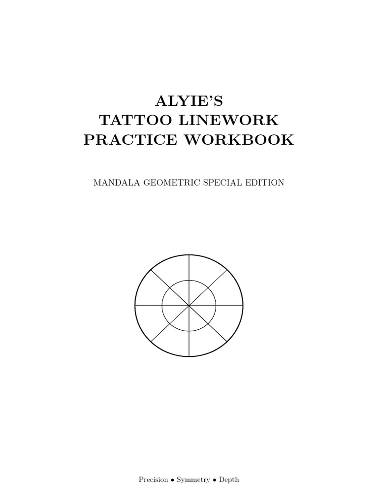 Mandala Tattoo Linework Workbook | PDF | Elementary Mathematics | Euclid