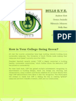 Bulls E.Y.E.: How Is Your College Going Green?