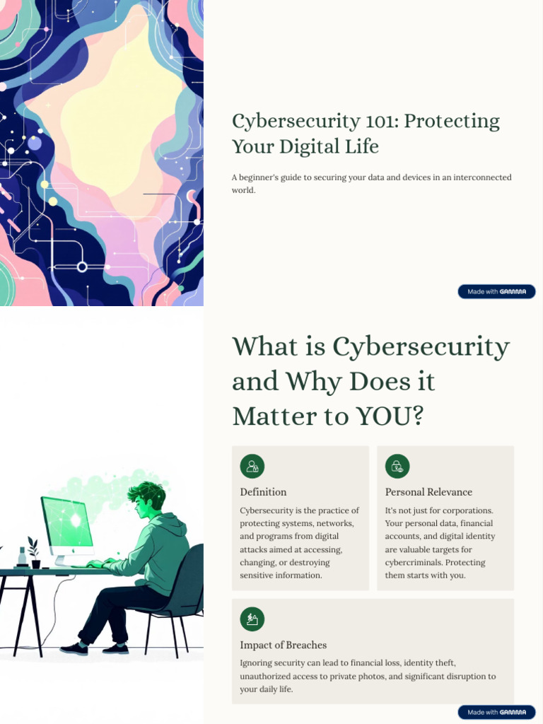 Cybersecurity Basics: Protect Your Data | PDF | Security | Computer ...